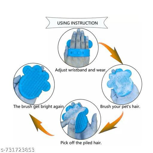 "2-IN-1 Pet Bath & Massage Brush Soft Silicone Grooming Tool"